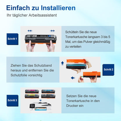 Denvoer 207A Toner 4er-Pack kompatibel für HP Color LaserJet Pro