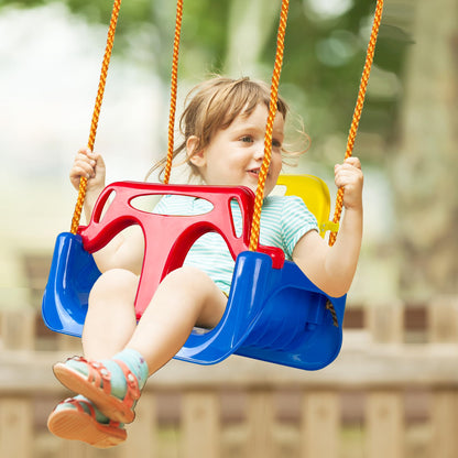 KINSPORY Kinderschaukel 3-in-1 Babyschaukel mitwachsend Dunkelblau