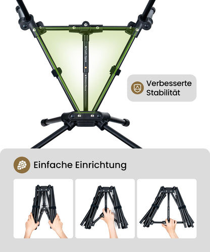 OneTigris TIGERBLADE Campingstuhl Hochlehner faltbar - Kojote Braun