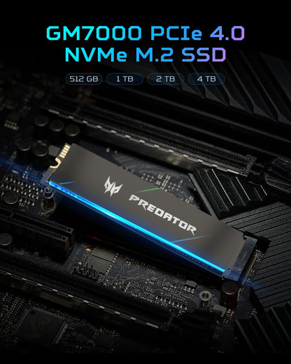 acer Predator GM7000 Gaming SSD - 2TB M.2 NVMe PCIe Gen4