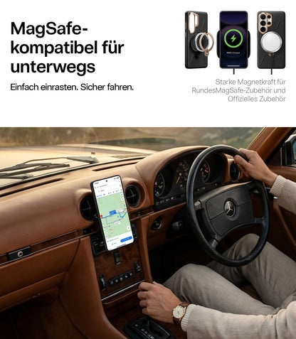 TORRAS Ostand Q3 VegSkin Hülle für Samsung Galaxy S26 Ultra, Schwarz