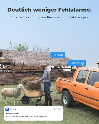 Reolink Go Plus 4G LTE Aussen-Überwachungskamera 2K 4MP mit Akku