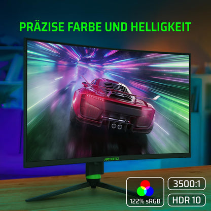 Aryond A32 V2 Curved Gaming Monitor - 32 Zoll QHD 180Hz