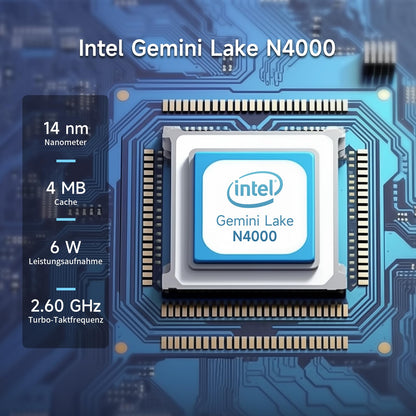 BMAX B1 Pro Mini PC Intel N4000 8GB/128GB Lüfterlos Win 11 Pro