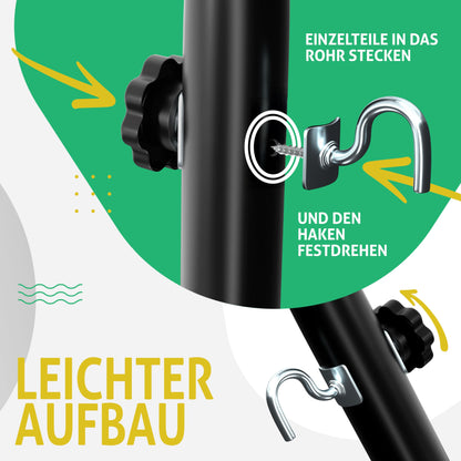 KESSER® Hängematte Lake für 2 Personen mit Gestell – Khaki
