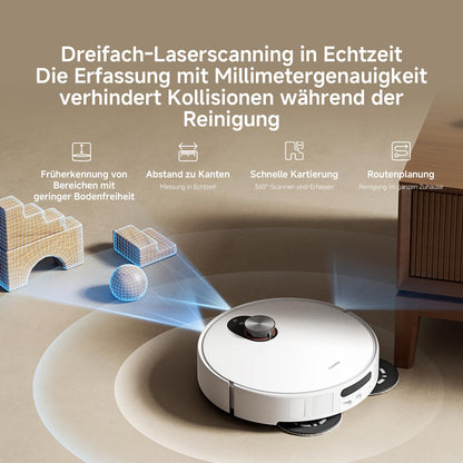 Xiaomi Robot Vacuum 5 Saugroboter mit Wischfunktion, 20.000 Pa
