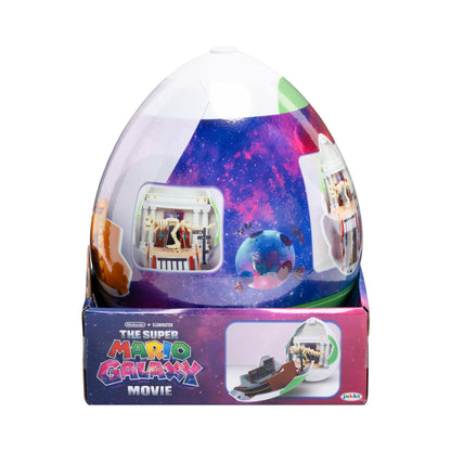 „Super Mario Galaxy“-Film: Yoshi Egg 9„ / 23 cm Spielset mit 1,5“ großen Actionfiguren, offiziell lizenziert von Jakks Pacific, inklusive 4 cm großen Minifiguren, interaktives Spielset, ab 3 Jahren