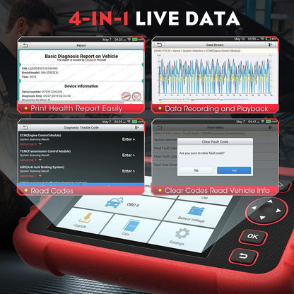 LAUNCH CRP123X V2.0 OBD2 Diagnosegerät für Motor, Getriebe, ABS, SRS