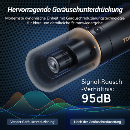 TONOR TD510+LP Dynamisches Mikrofon mit USB, XLR und Mikrofonarm