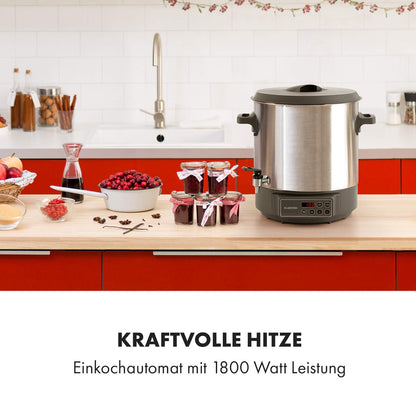 Klarstein Lady Marmalade Einkochautomat - 27 Liter Edelstahl