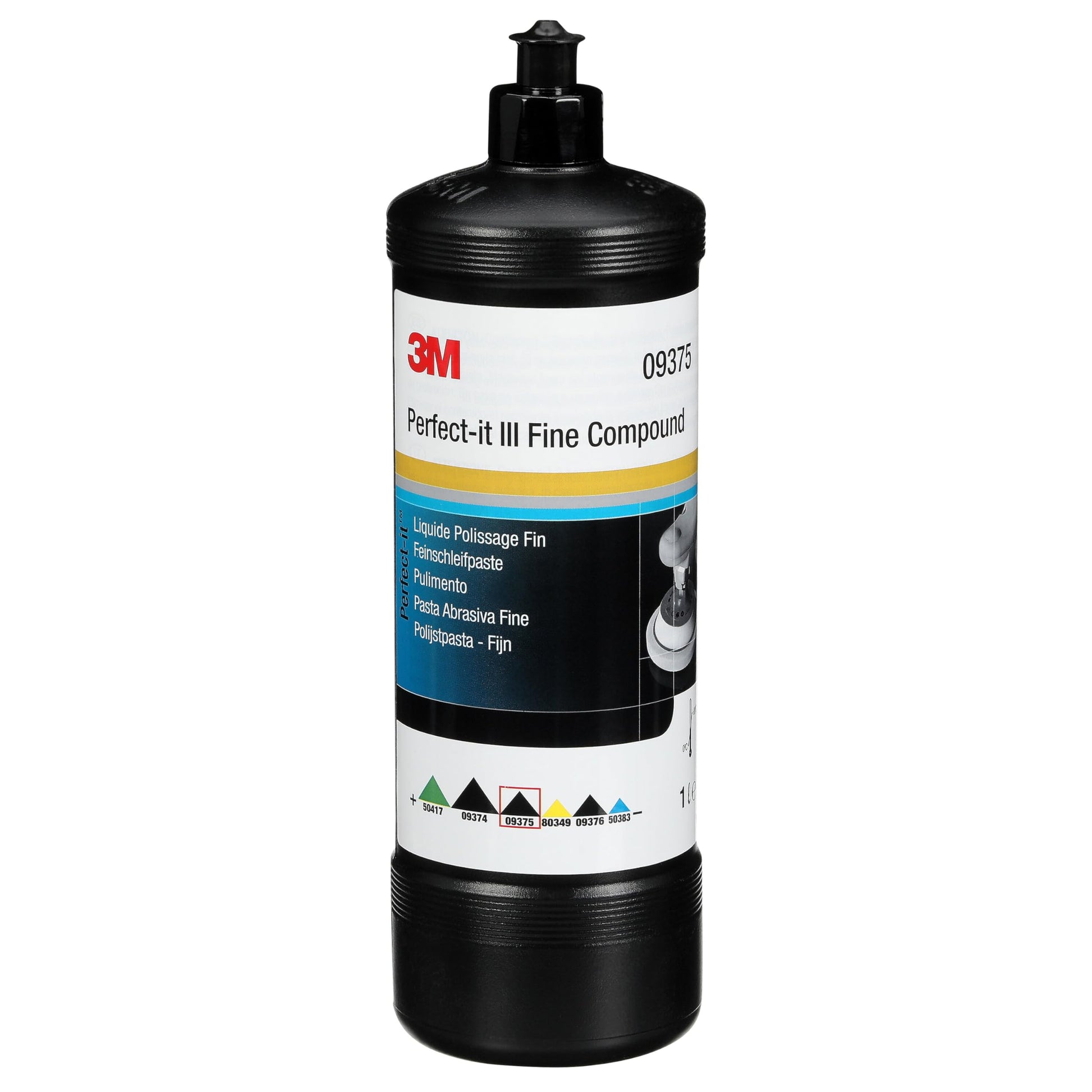 3M Perfect-it III Feinschleifpaste, Polierpaste für Autolack, 1 L