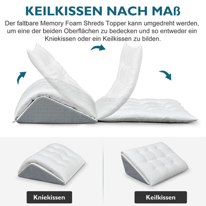 TANYOO Venenkissen Beinkissen, Memory-Schaum-Keilkissen, 60 cm