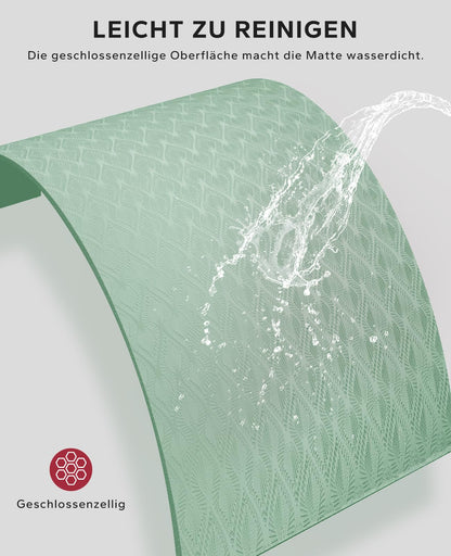 HAPBEAR Yogamatte Rutschfest – XXL Extra Breit 198x137cm 6mm