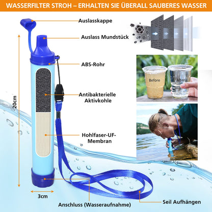 WayinTop Outdoor Survival Ausrüstung 180-tlg. mit Erste Hilfe – Schwarz