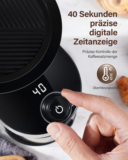 SHARDOR Kaffeemühle CG836, elektrisch mit Scheibenmahlwerk, 200 W
