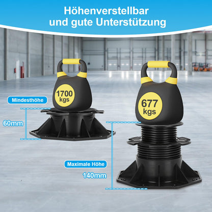 Jiubiaz Stelzlager Höhenausgleich 20er Set – 60-140 mm