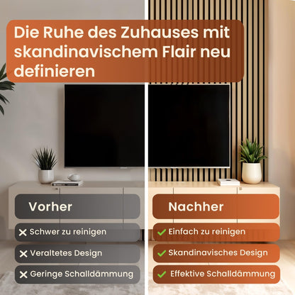 NEU.HOLZ Akustikpaneele Holz Schalldämmung - Eiche hell