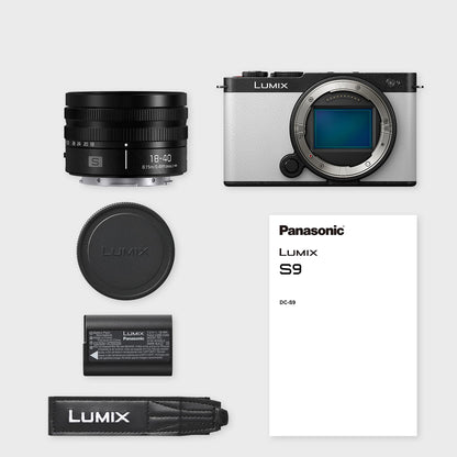 Panasonic Lumix S9 Spiegellose Vollformatkamera Kit - Weiss