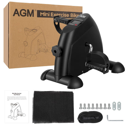 AGM Mini Fitnessbike Heimtrainer, Arm- und Beintrainer, schwarz