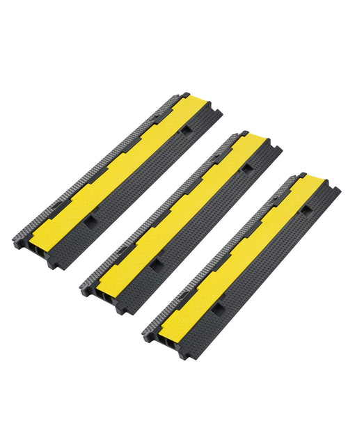 CREWORKS Kabelbrücke Boden 3er Set 2 Kanäle Überfahrschutz 5T