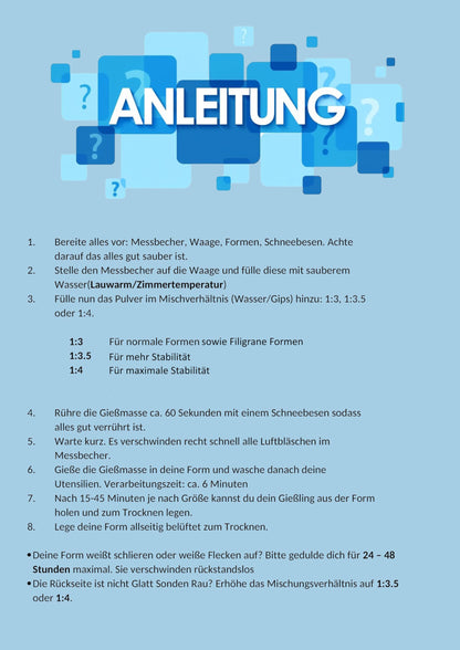 Seifenprofis Profiplast 200 Giesspulver weiss 9 kg lufthärtend