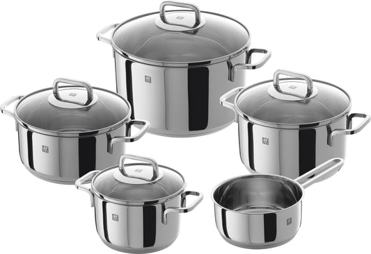 ZWILLING Quadro Kochtopf-Set 5-teilig, Induktion, Edelstahl