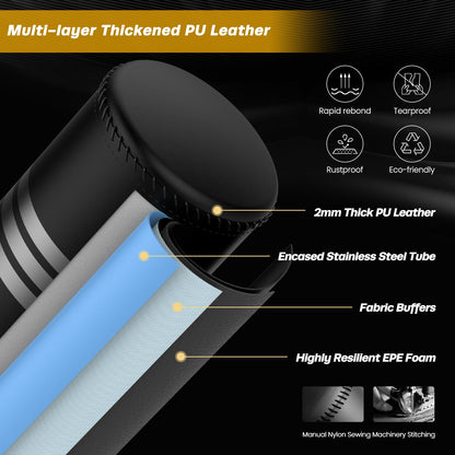 Dripex 175cm Standboxsack Erwachsene – Freistehend MMA Saugfuss