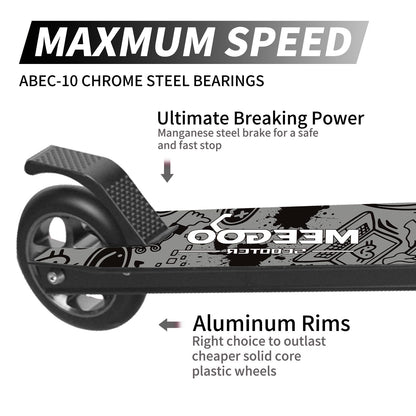 MEE GOO Pro Freestyle Stunt-Scooter Trick-Scooter – Grau