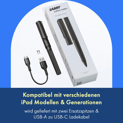LAMY Safari Note+ Digitaler Stift für iPad – All Black