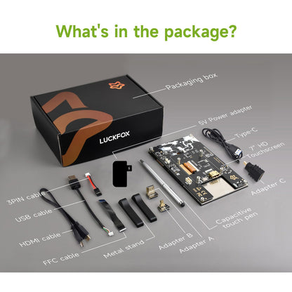 LUCKFOX Raspberry Pi 5 Touchscreen Display 7 Zoll 1024x600 IPS