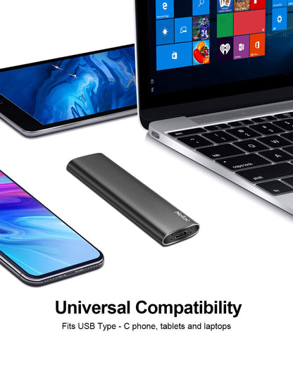 Netac 1TB Externe SSD - USB 3.2 Gen 2 USB C Aluminium
