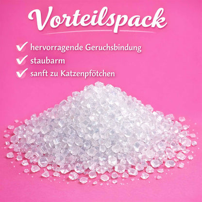 Catclin Magic Silikat Katzenstreu, staubarm, 32 l (4 x 8 l)