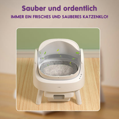 PetPivot Selbstreinigende Katzentoilette AS15 – Offenes Design