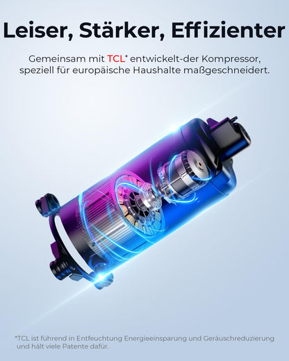 Woleix Luftentfeuchter elektrisch für Räume & Keller – 20L