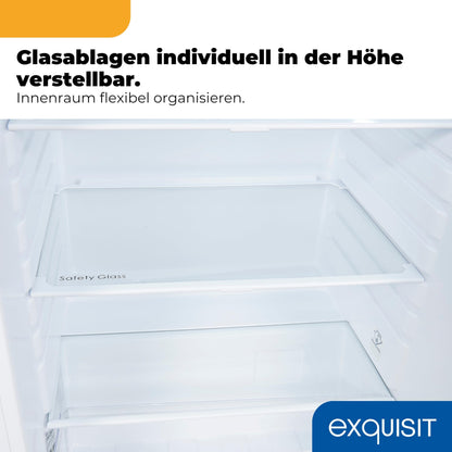 Exquisit Vollraumkühlschrank KS516-V-040E weiss, 127 l, LED