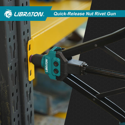 LIBRATON Nietmutternzange Set 16 Zoll mit 7 metrischen Dornen