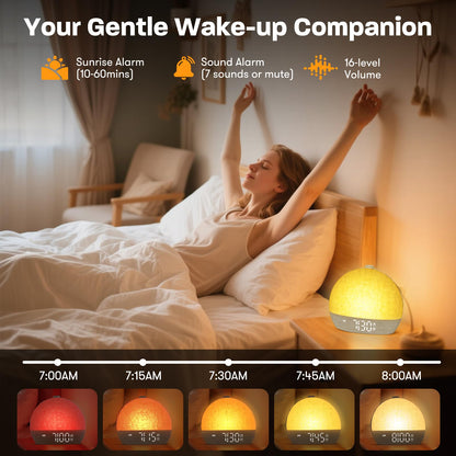 ARUQO BL50 Tageslichtwecker, Lichtwecker mit Sonnenaufgang