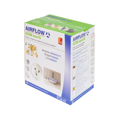 Airflow iCON 15 Badlüfter – geräuscharm, energiesparend 100mm