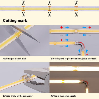 BENLUN 24V CCT COB LED Streifen Dimmbar 20M - 2700K-6500K weiss