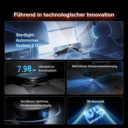 roborock Saros 10R Saugroboter mit Wischfunktion - Ultra Slim