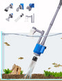 boxtech Aquarium Kiesreiniger elektrisch, 6-in-1 Wasserwechsler 28W für Kiesreinigung und Wasserwechsel
