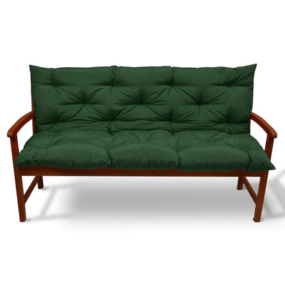 Beautissu Flair BR Outdoor Polsterauflage - 180x50x50 cm Dunkelgrün