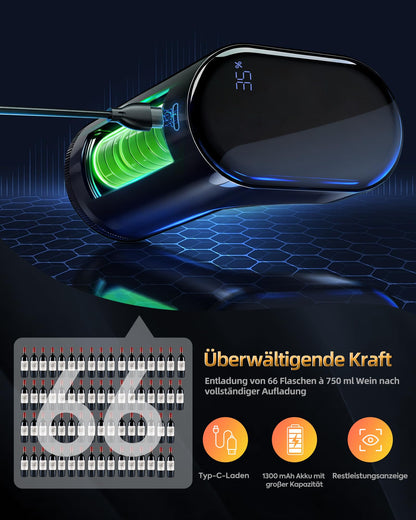 Redsack WP-007 Elektrischer Weindekanter & Likörspender, Schwarz