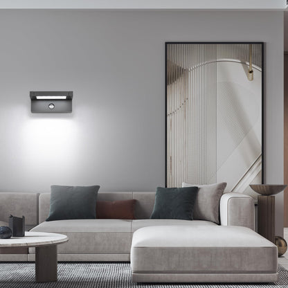 LED Aussen Wandleuchte Bewegungsmelder 22W Schwenkbar – Dunkelgrau