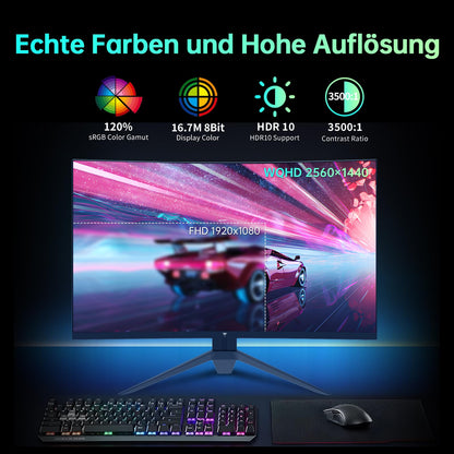 KTC H32S17 Gaming Monitor - 32 Zoll Curved QHD 180Hz