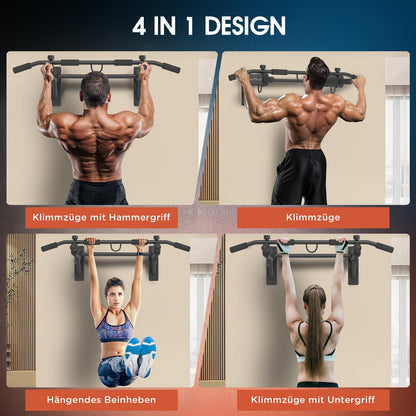 DH FitLife 4in1 Klimmzugstange Multifunktional Wandmontage