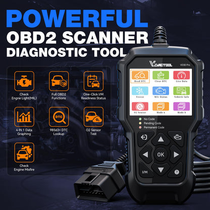 VDIAGTOOL VD30 Pro OBD2 Diagnosegerät Auto Fehlerauslesegerät