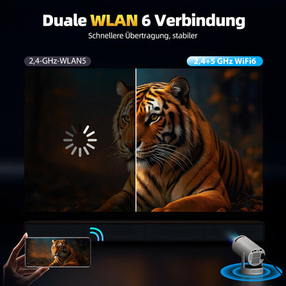 Smart Mini Beamer Tragbar Heimkino - Android 11 4K