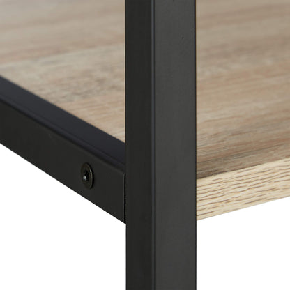 Relaxdays Standregal Industrie - Braun/Schwarz