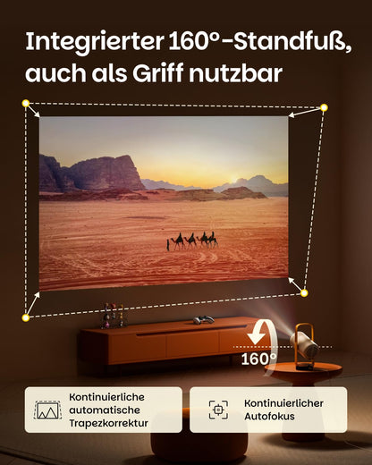 XGIMI Vibe One Mini-Beamer mit Akku, 1080p, Google TV, JBL Sound